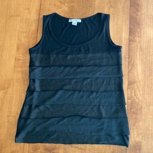 Women’s August Silk Black Tank Top